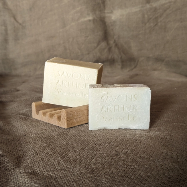 Savons Arthur Organische Vaste afwas met biologische kokos olie - geen vlekken op boorden - geen verstopping 200gr