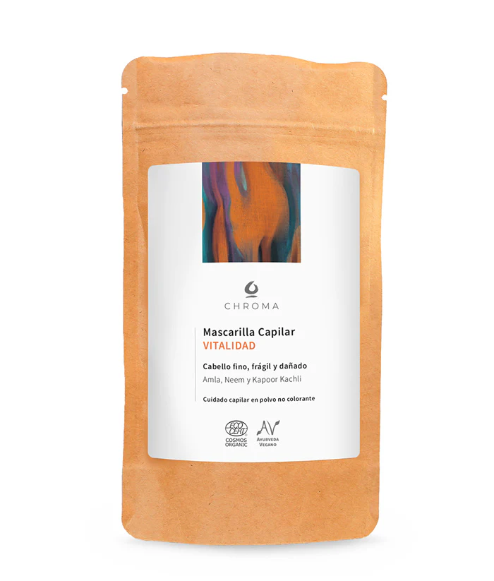 Biologische revitaliserende haar Ayurvedische poeder masker - Brahmi - Tulsi - Fenegriek - Kapoor Kachli 100gr