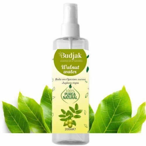Bio Bloemenwater van walnootbladeren (Juglans regia) – 100% natuurlijk - gevoelige en vette huid 200ml