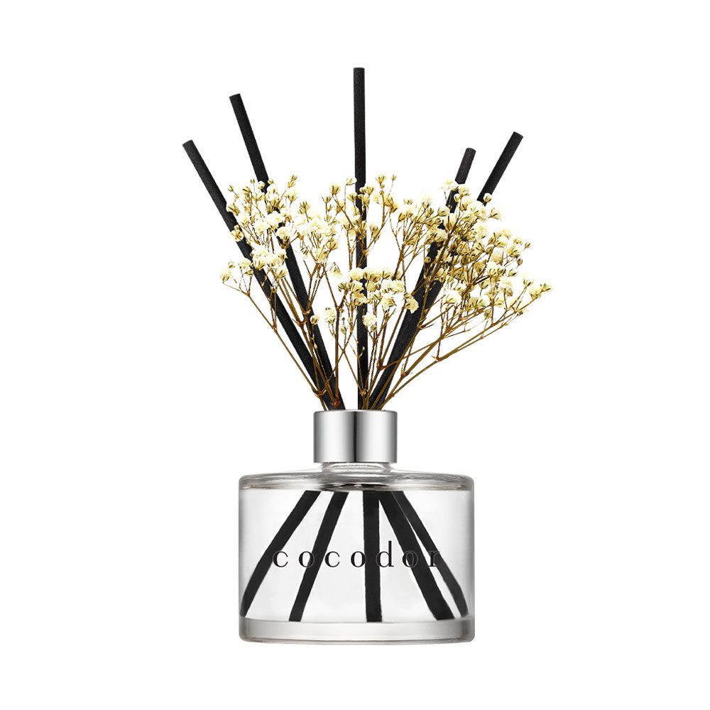 Heerlijk geur diffuser met rietstokken – WHITE MUSK huisparfum - met gipskruid - warme poeder - 200ml - Afbeelding 3