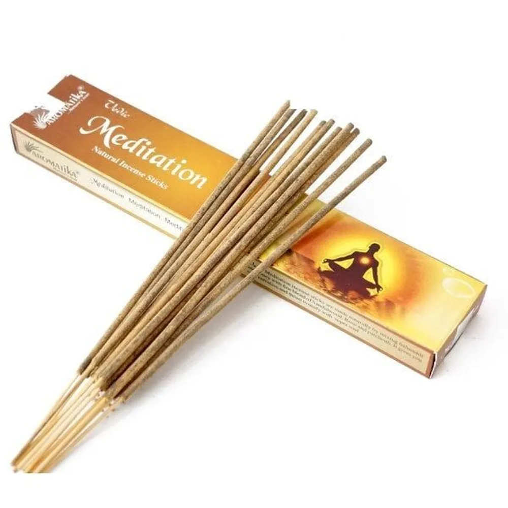 2 stuks Natuurlijke wierook - Vedische MEDITATIE - concentratie 2x12 stokjes