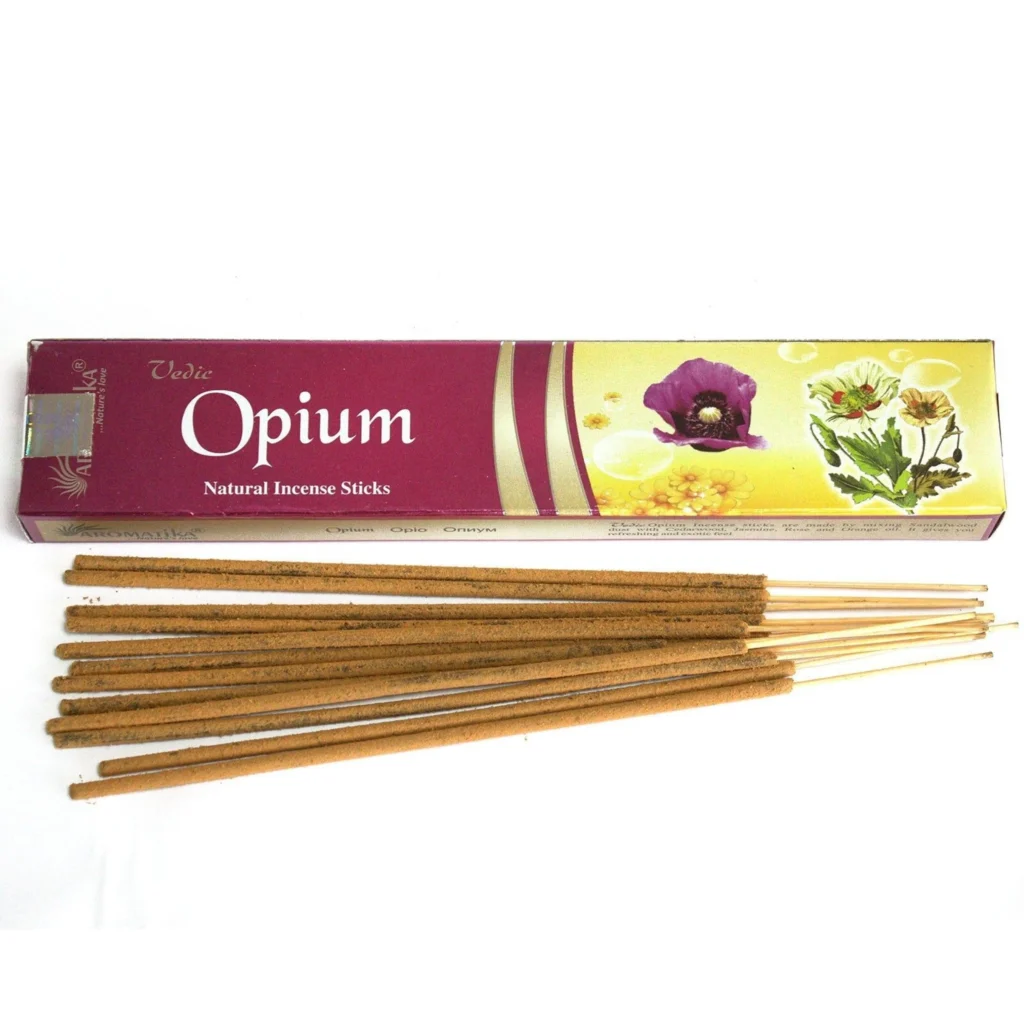 2 stuks Natuurlijke wierook - Vedische OPIUM - verfrissend en exotische gevoel 2x12 stokjes