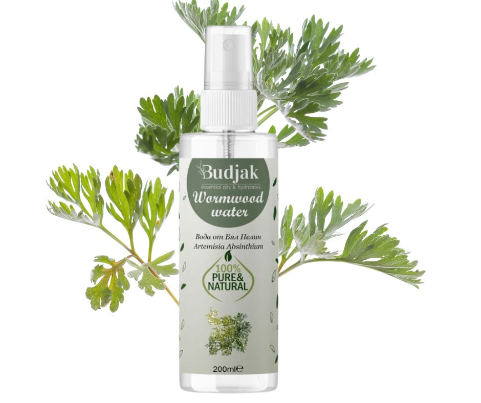 Biologische Bloemwater van witte alsem (Artemisia absinthium) - bittere zuiverende eigenschappen 200ml