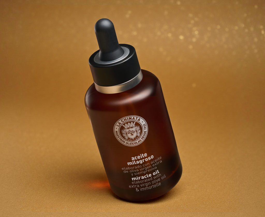 La Chinata Miracle Oil - wonder olie voor gezicht - lichaam - haar - olijfolie - vitamine E - immortelle extract 60ml