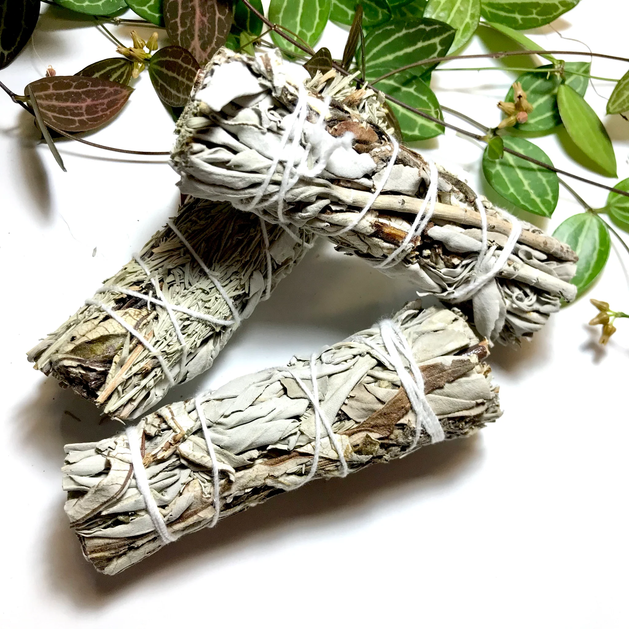 3 stuks Natuurlijke Yerba Santa bundel - smudge - wierook - handgemaakt in Frankrijk - reinigend en emotioneel 3x11cm