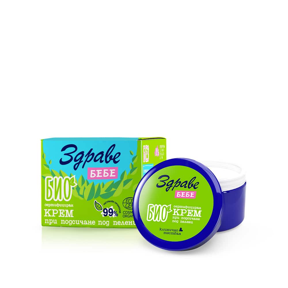 Zdrave baby bio ecocert Luieruitslagcrème 0+ - kokos, zinkoxide en bijenwas 40 ml