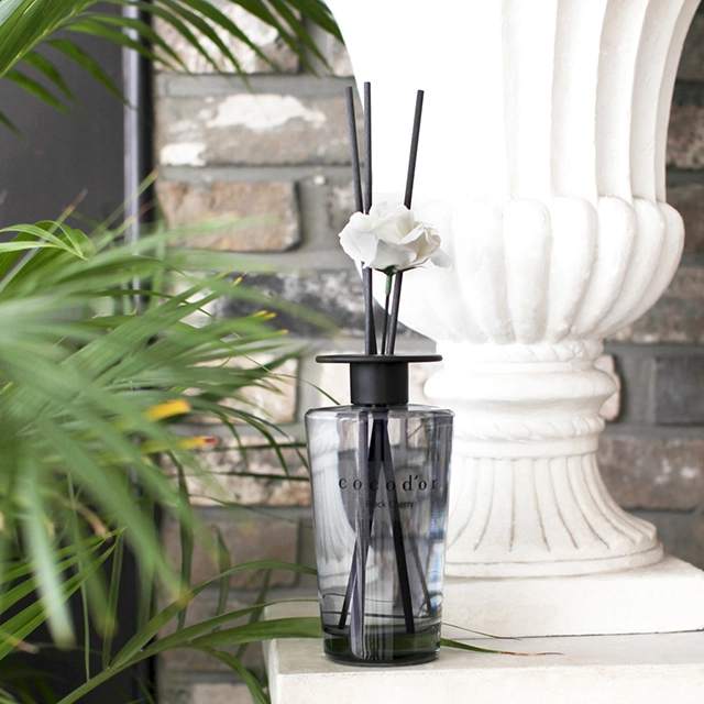 Heerlijk geur diffuser met rietstokken – BLACK CHERRY huisparfum - zoet en mysterieuze 500ml